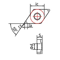 PCBN Cutting Tools (Tool Bits for Turning), DNGA