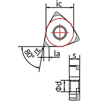PCBN Cutting Tools (Tool Bits for Turning), WNGA